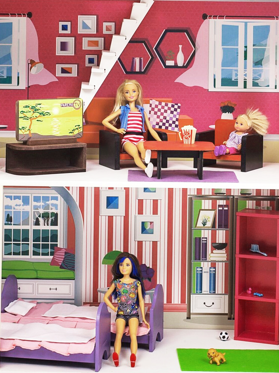 Домик для кукол PAREMO 121 см с мебелью PD318-15 - фото 8