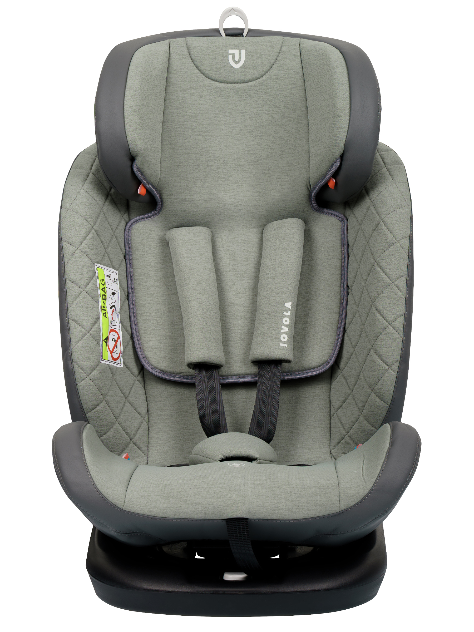 Автокресло Indigo Jovola Fuller, зел.-серая кожа Isofix 0+/1/2/3 (0-36 кг) зеленый - фото 18