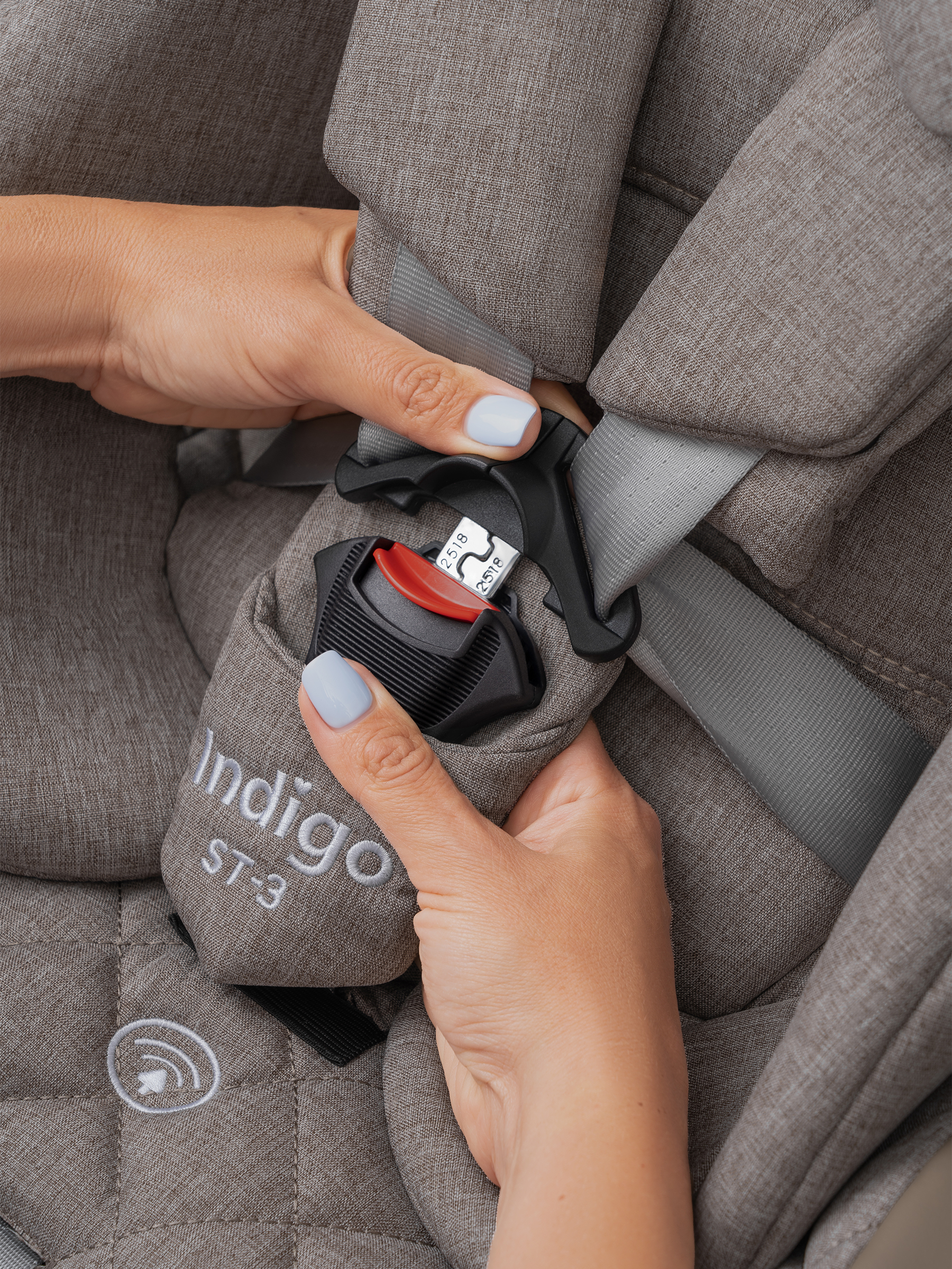 Автокресло Indigo Aero бежевый лен Isofix 0+/1/2/3 (0-36 кг) - фото 30