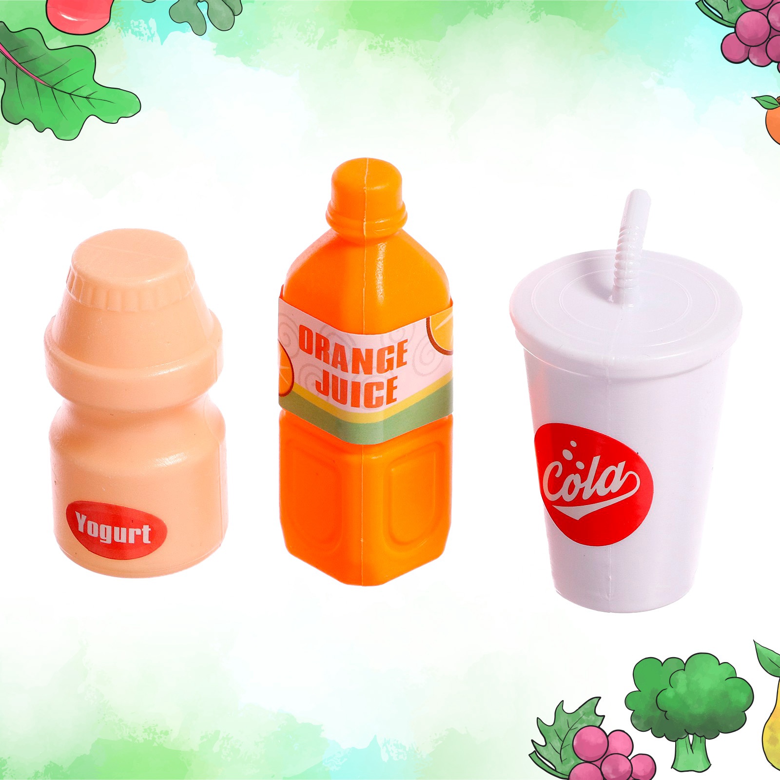 Игровой набор Sima-Land продукты, прилавок, касса, тележки и корзинки - фото 7