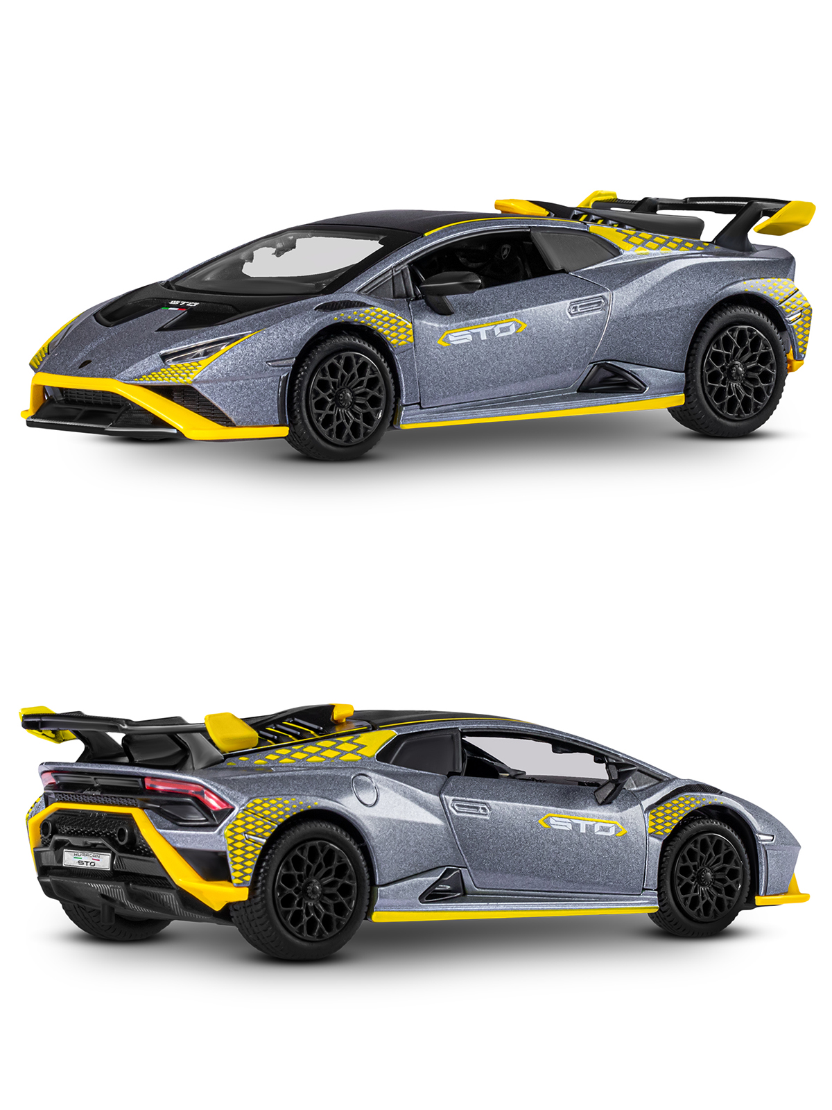 Автомобиль АВТОпанорама Lamborghini Huracan STO 1:32 JB1251664 - фото 9