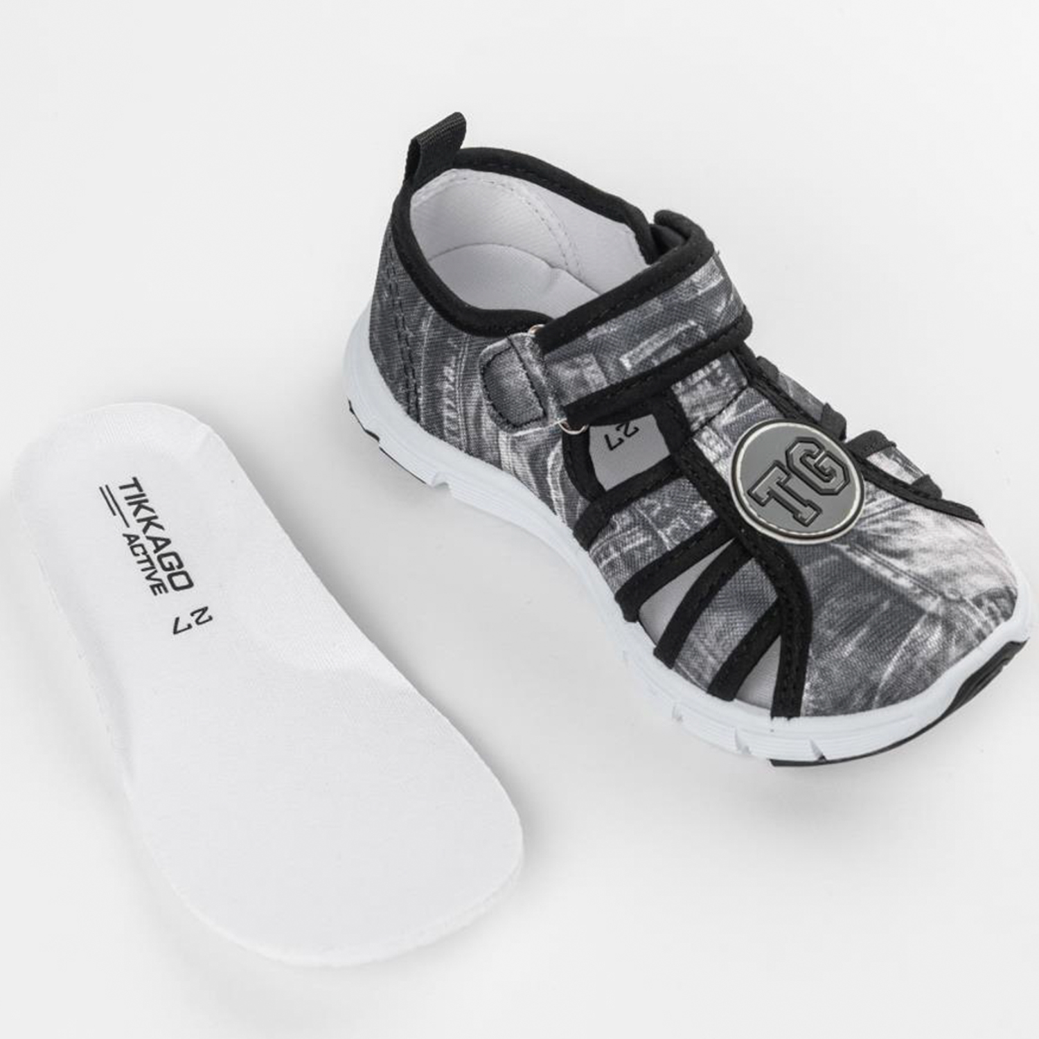 Сандалии TikkaGo 7T06_913-2_black-grey - фото 6