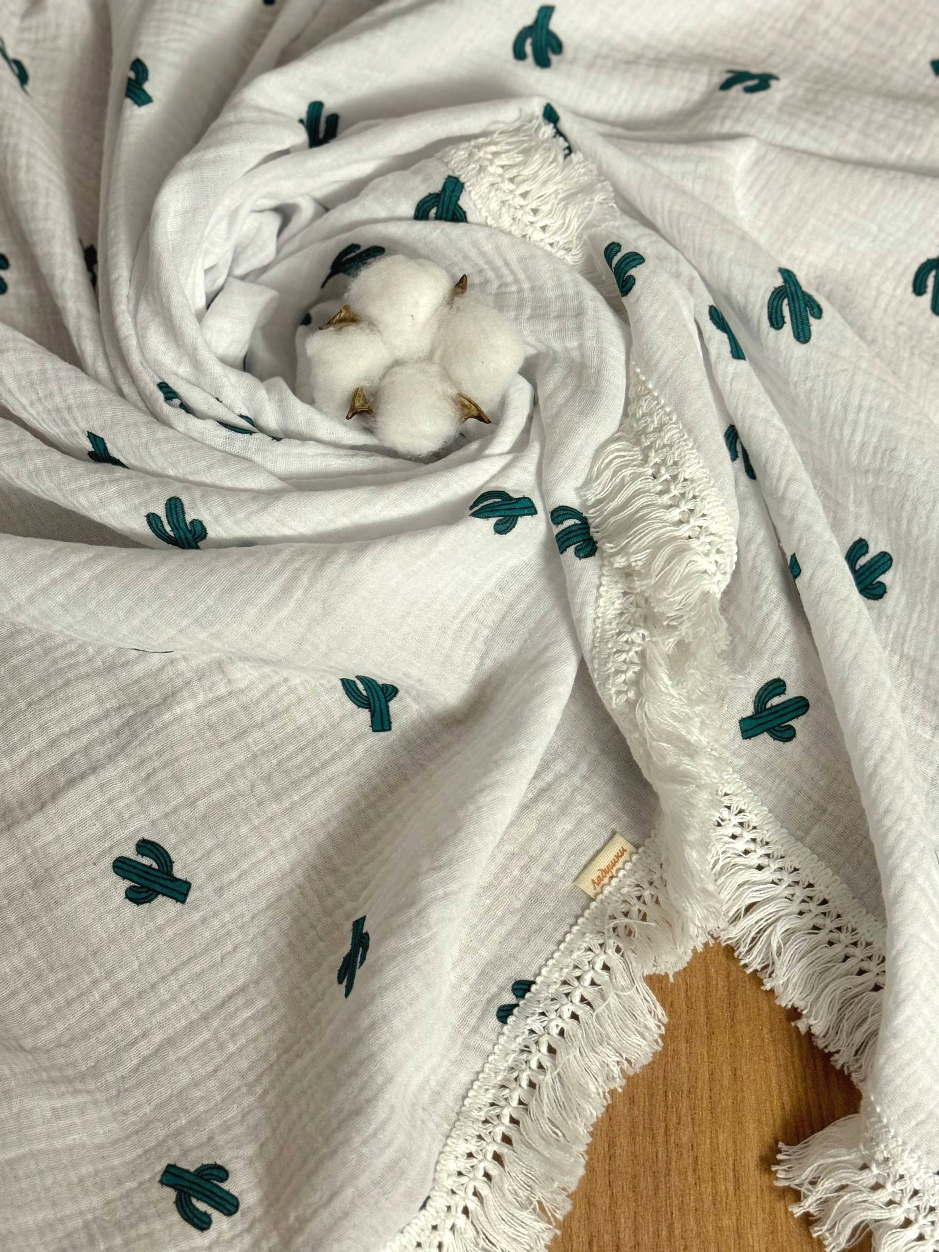 Плед Ладушки муслиновый 100 x 130 см муслин - фото 1