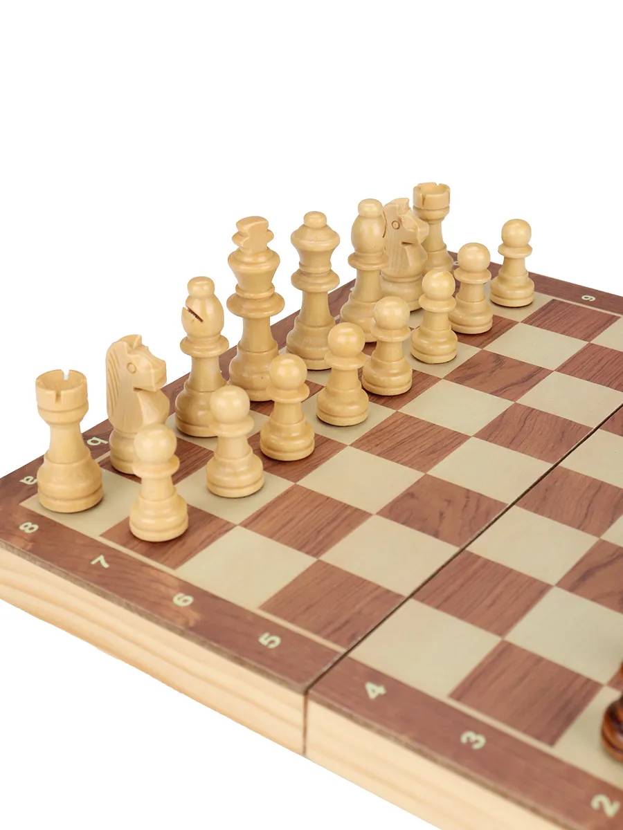 Настольная игра Рыжий кот Шахматы деревянные на магните - фото 7