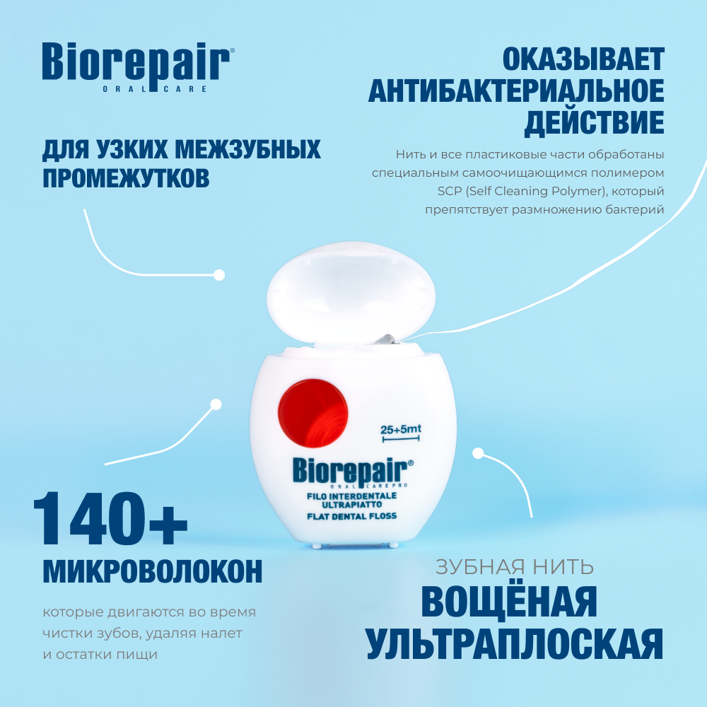 Зубная нить Biorepair от 10 лет 1 шт. - фото 2
