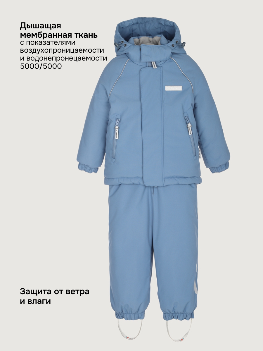Куртка и полукомбинезон NIKASTYLE 7з0225 джинс - фото 9