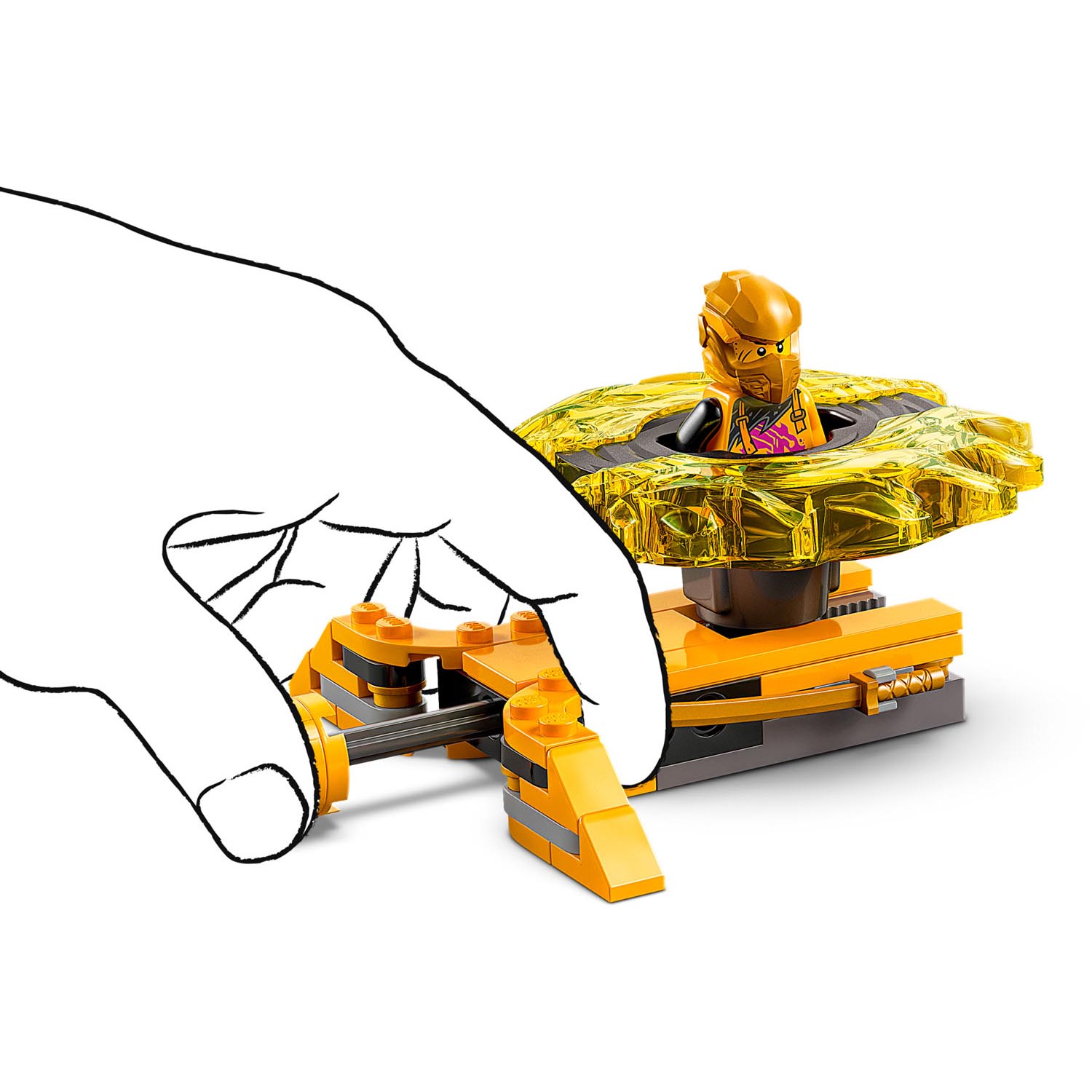 Конструктор LEGO NINJAGO Боевой набор Кружитцу Дракона блочный - фото 7