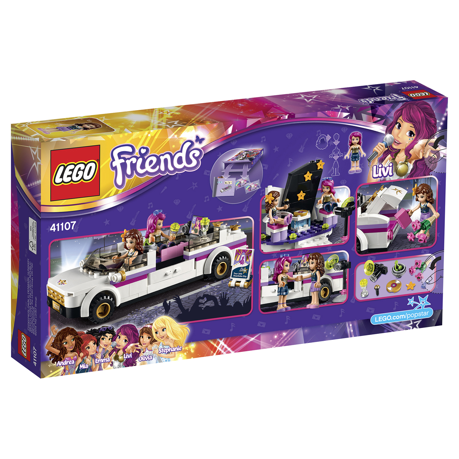 Конструктор LEGO Friends Поп звезда: лимузин блочный - фото 3