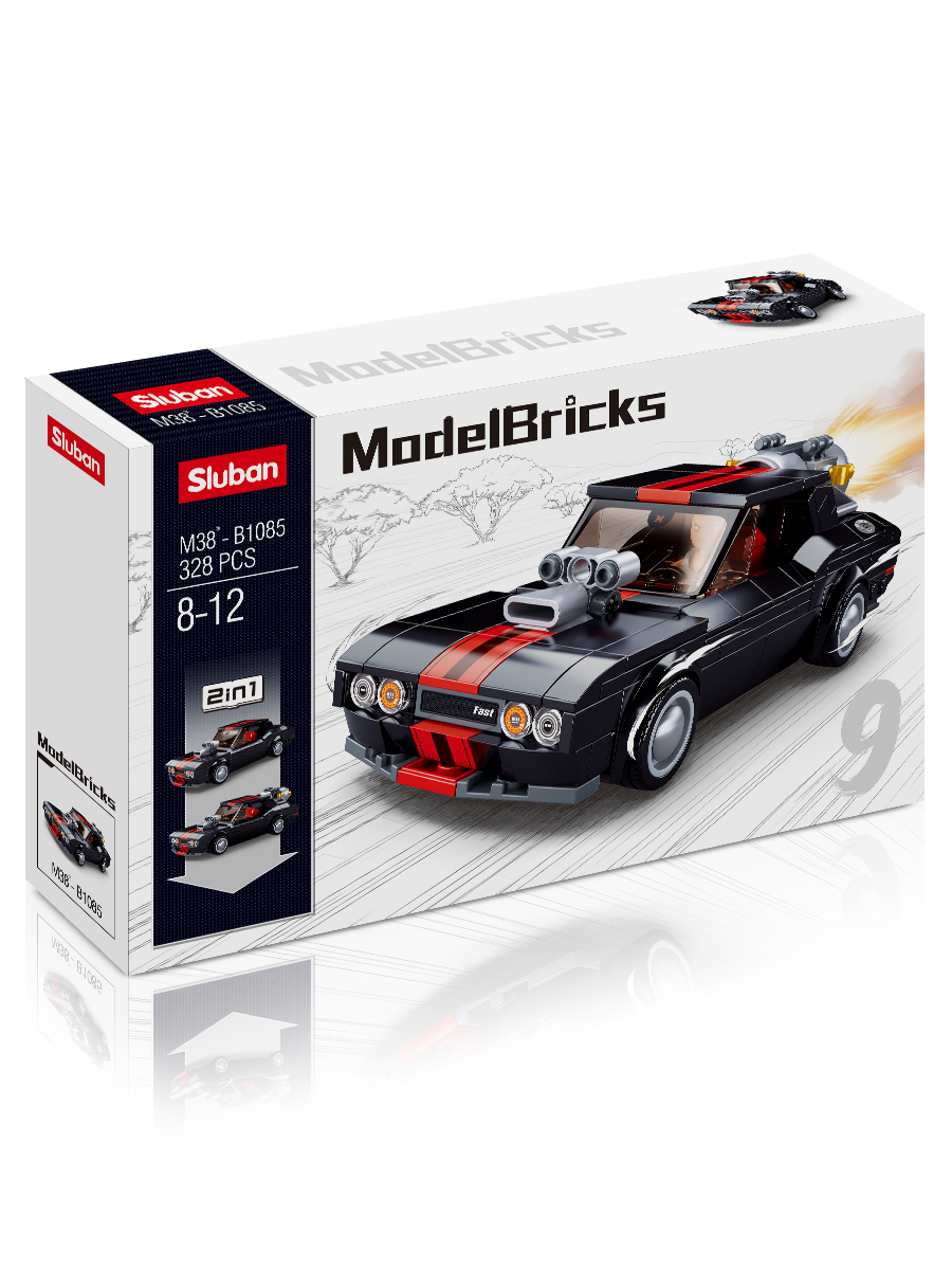 Конструктор SLUBAN Модельки 328 дет. - фото 3