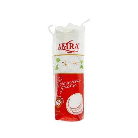 Ватные диски Amra 80 шт.