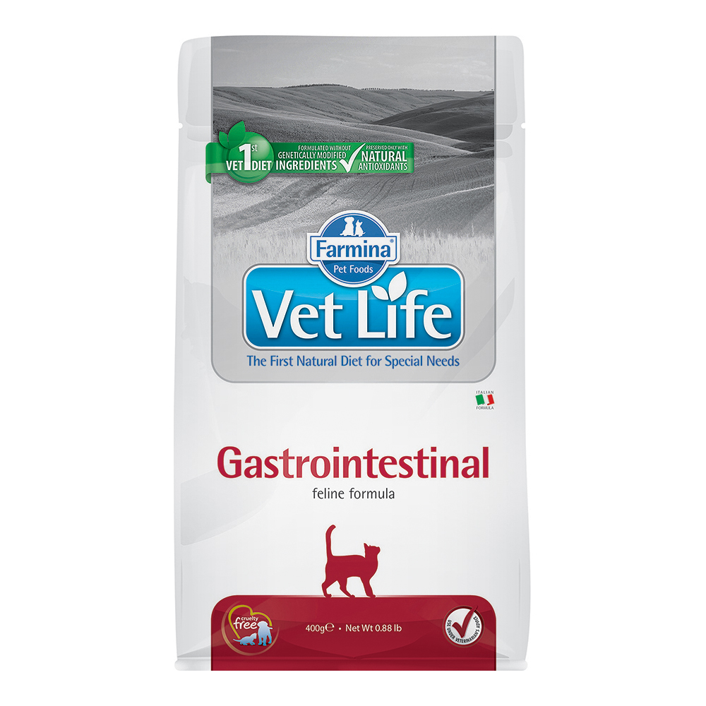 Корм для кошек Farmina VetLife желудочно-кишечных заболеваниях 400г - фото 1