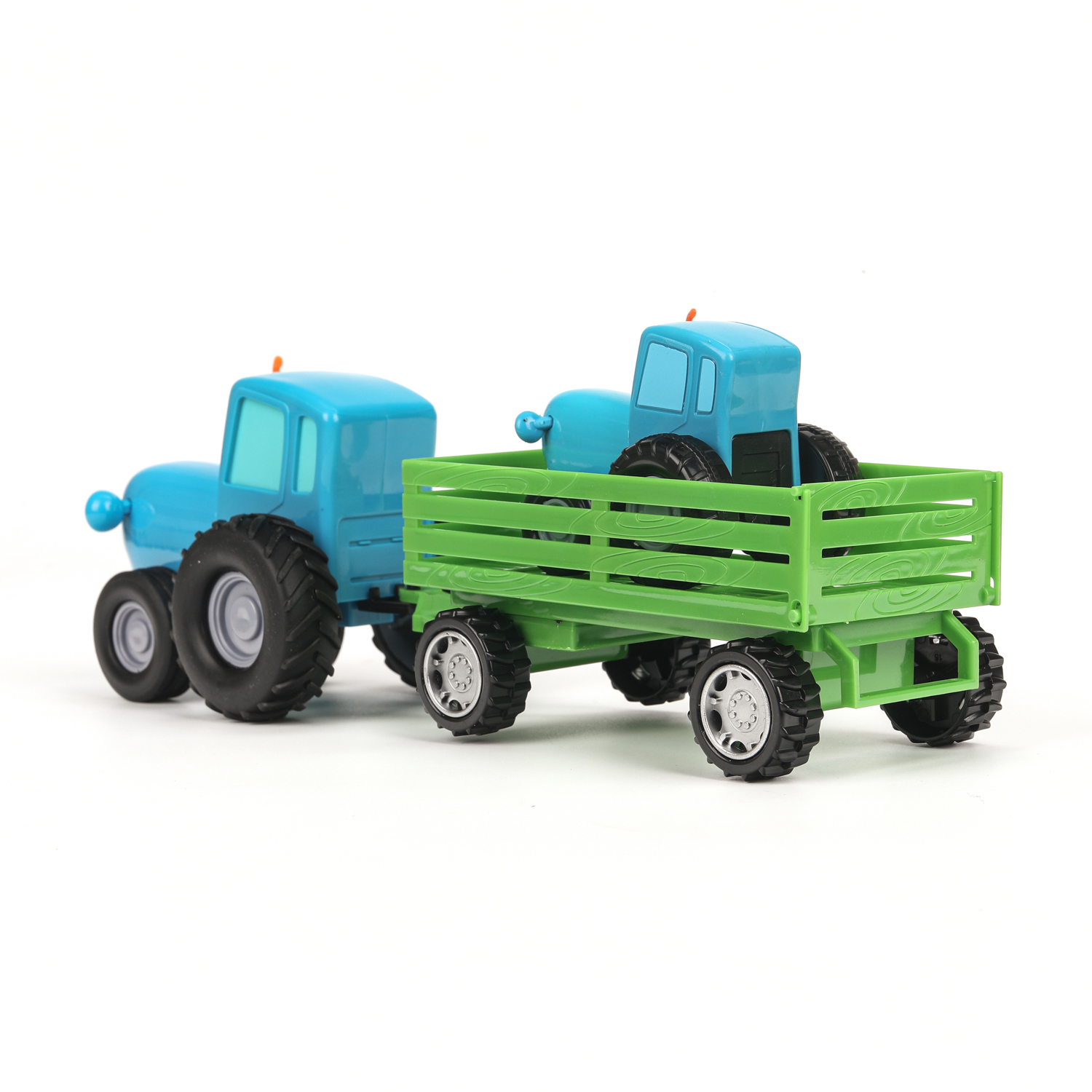 Трактор Технопарк Синий трактор 406312 - фото 3