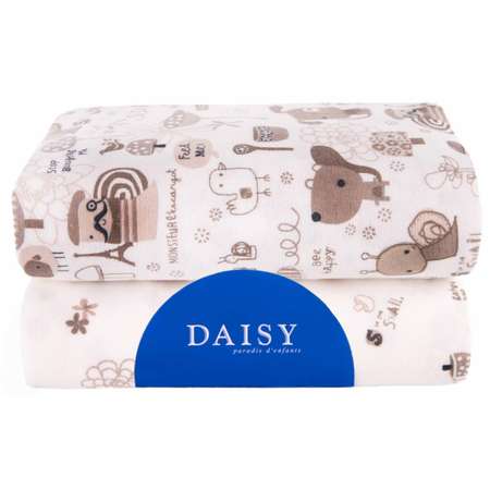 Пеленка Daisy Фланель 2шт 75х120см Улитки
