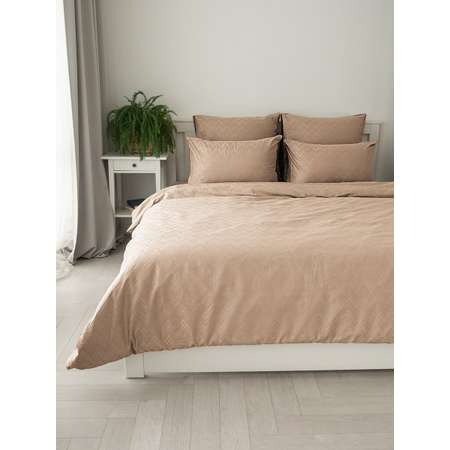 Пододеяльник DeNASTIA сатин 145x210 бежевый C060163