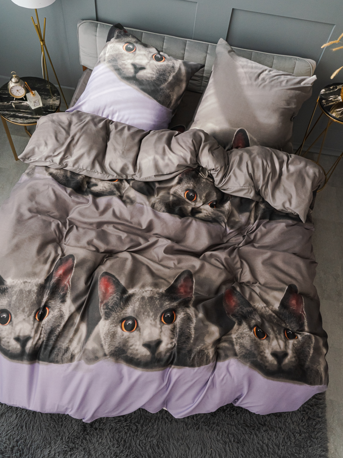 Комплект постельного белья PAVLine Котик двуспальный - фото 29