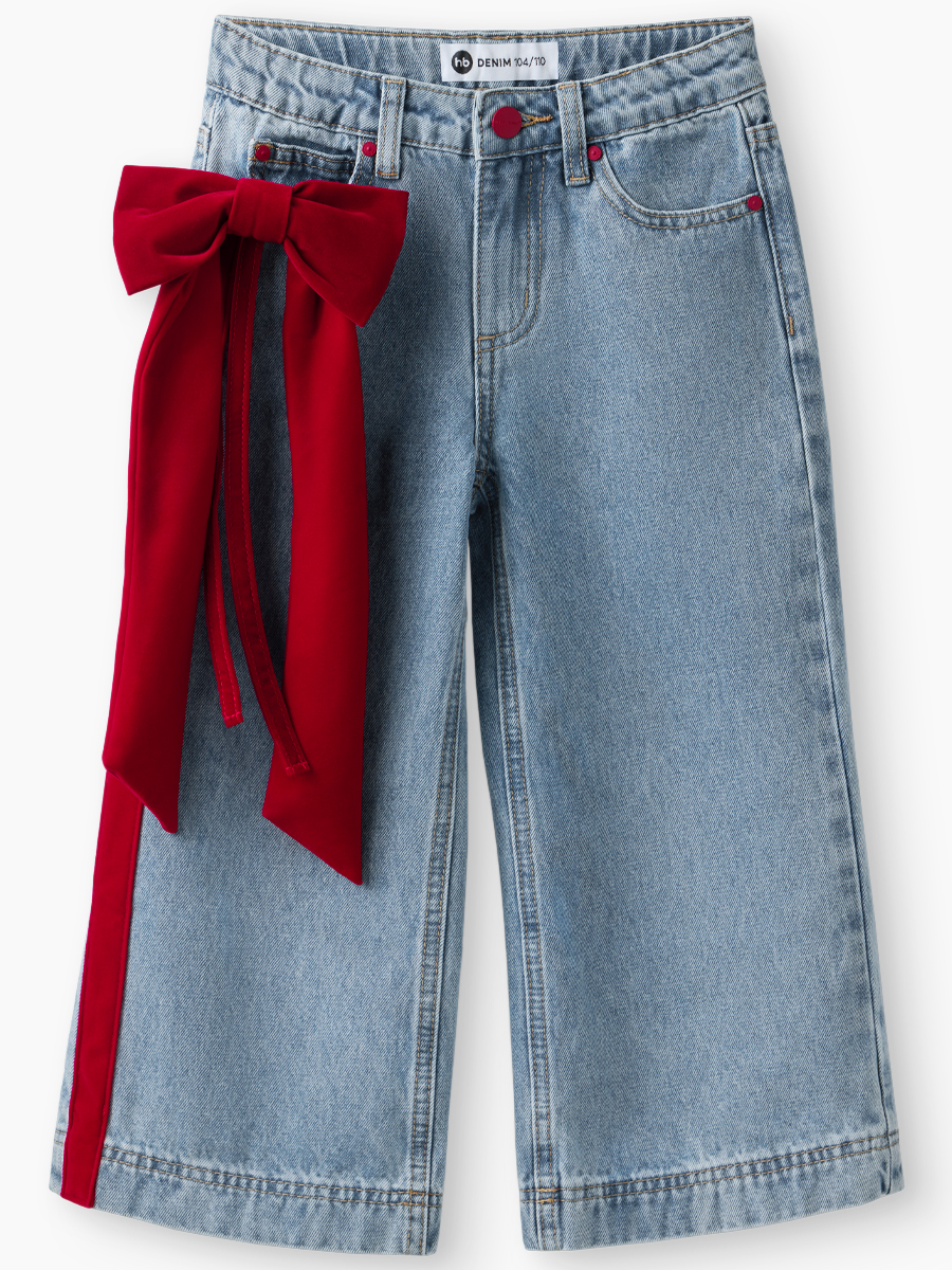 Джинсы Happy Baby 88592_blue_with_bow - фото 4