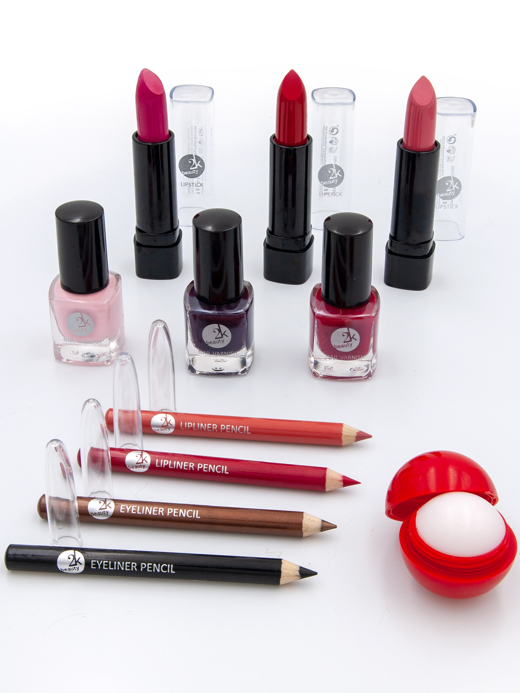 Подарочный бьюти бокс чемодан 2K Beauty Набор декортивной косметики для макияжа All about - фото 14