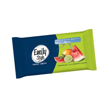 Влажные салфетки Emily style антибактериальные 15 шт.