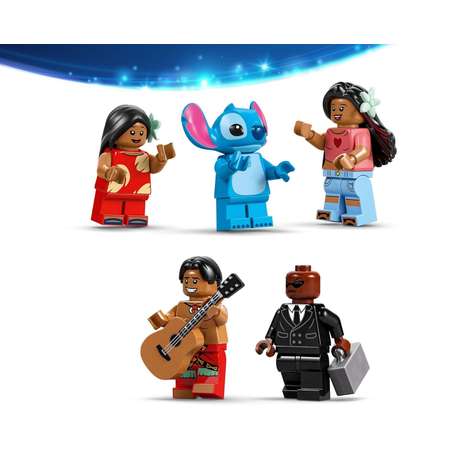 Конструктор LEGO Disney Лило и Стич домик на пляже блочный