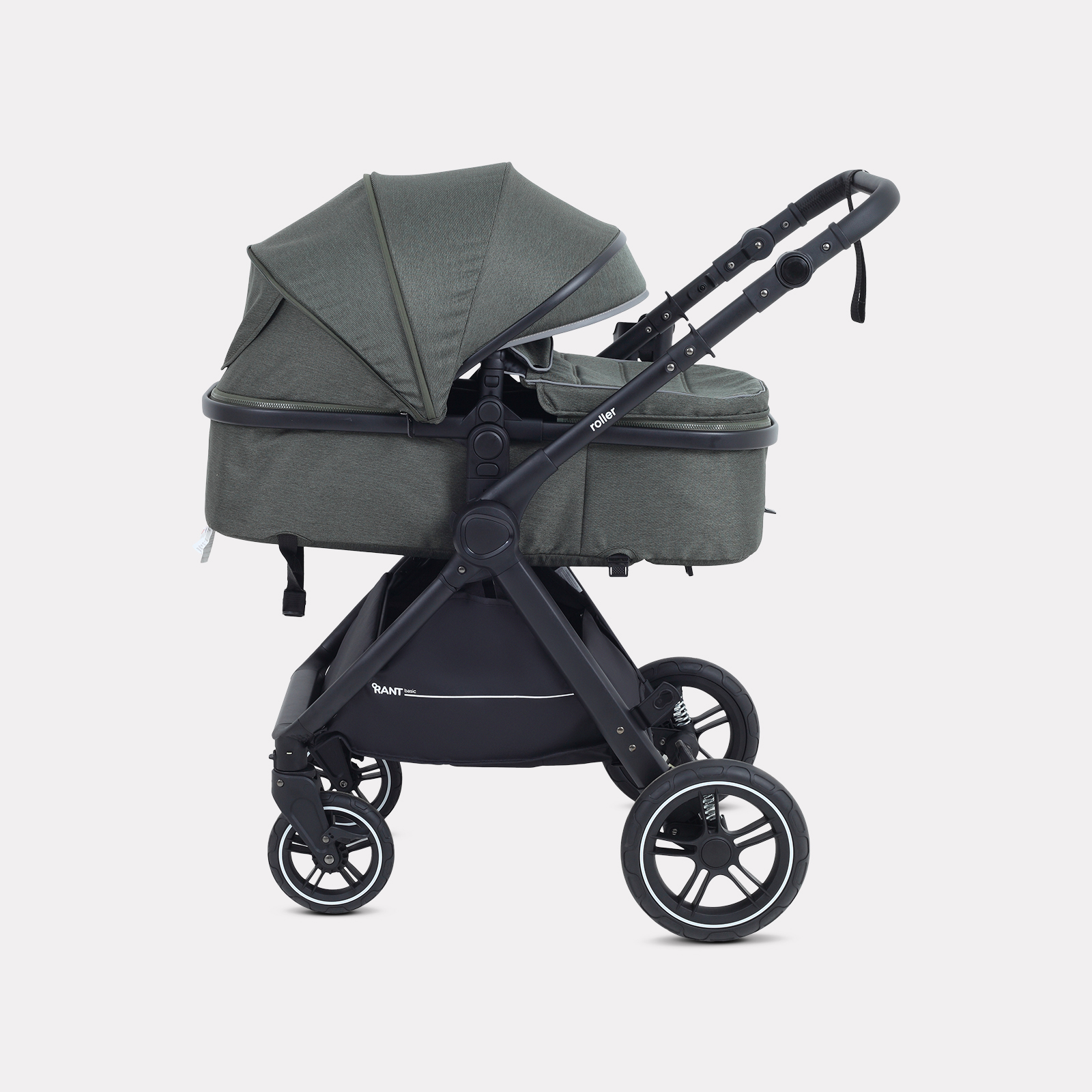 Коляска трансформер Rant Basic Roller 2в1, olive зеленый - фото 4
