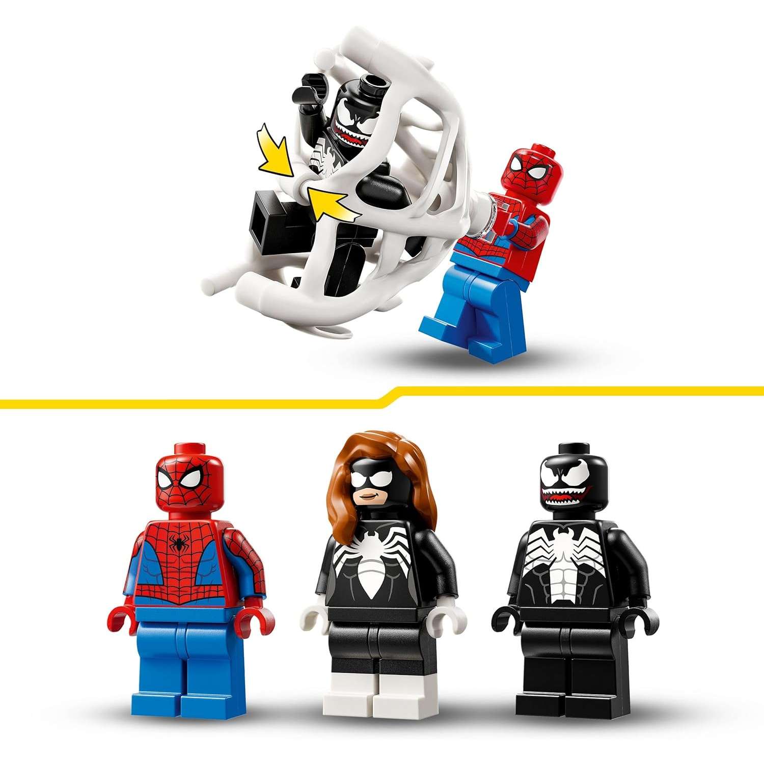 Конструктор LEGO Marvel Super Heroes Человек-паук против Венома блочный - фото 5