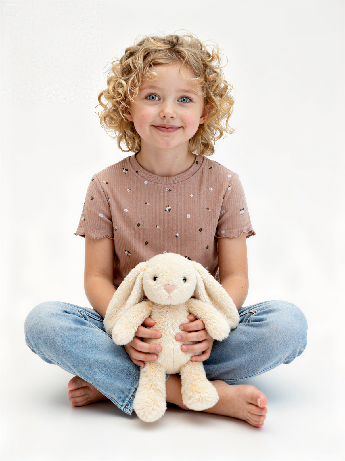 Футболка 3 шт Jelly Whale K24T04-3-BrFlwr-Milk-Milk2 - фото 3