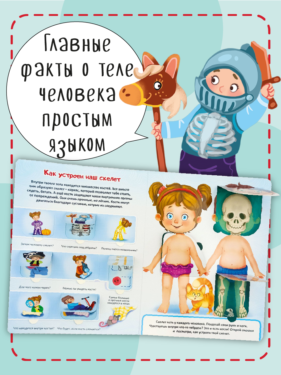 Книжка для малышей BimBiMon с окошками. Моя первая анатомия Виммельбух - фото 3