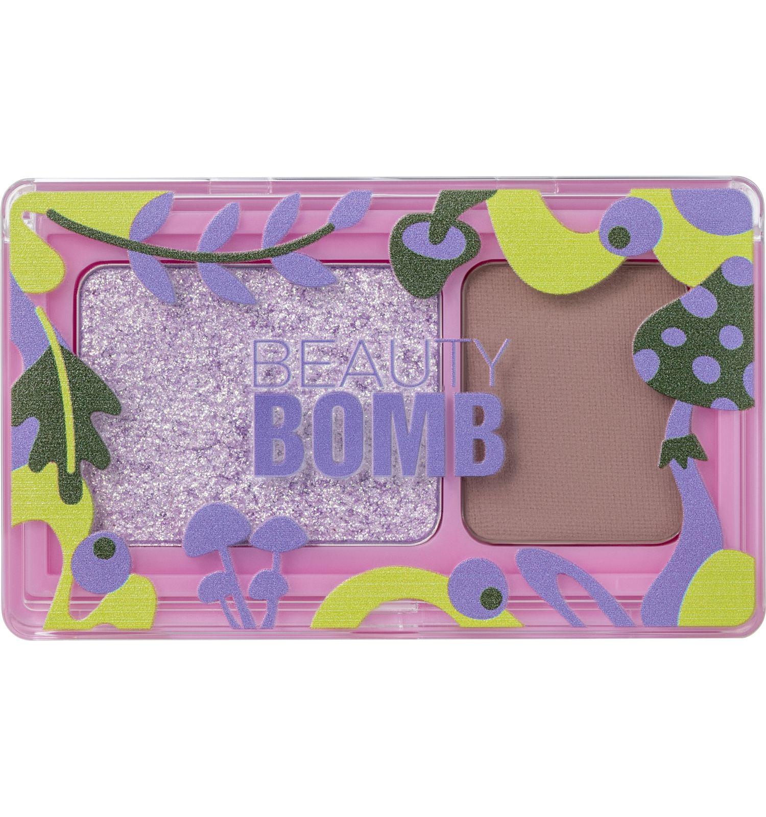 Палетка теней для век Beauty Bomb Double Eyeshadow Palette двойная 04 матовые и сияющие оттенки 3.4г - фото 1