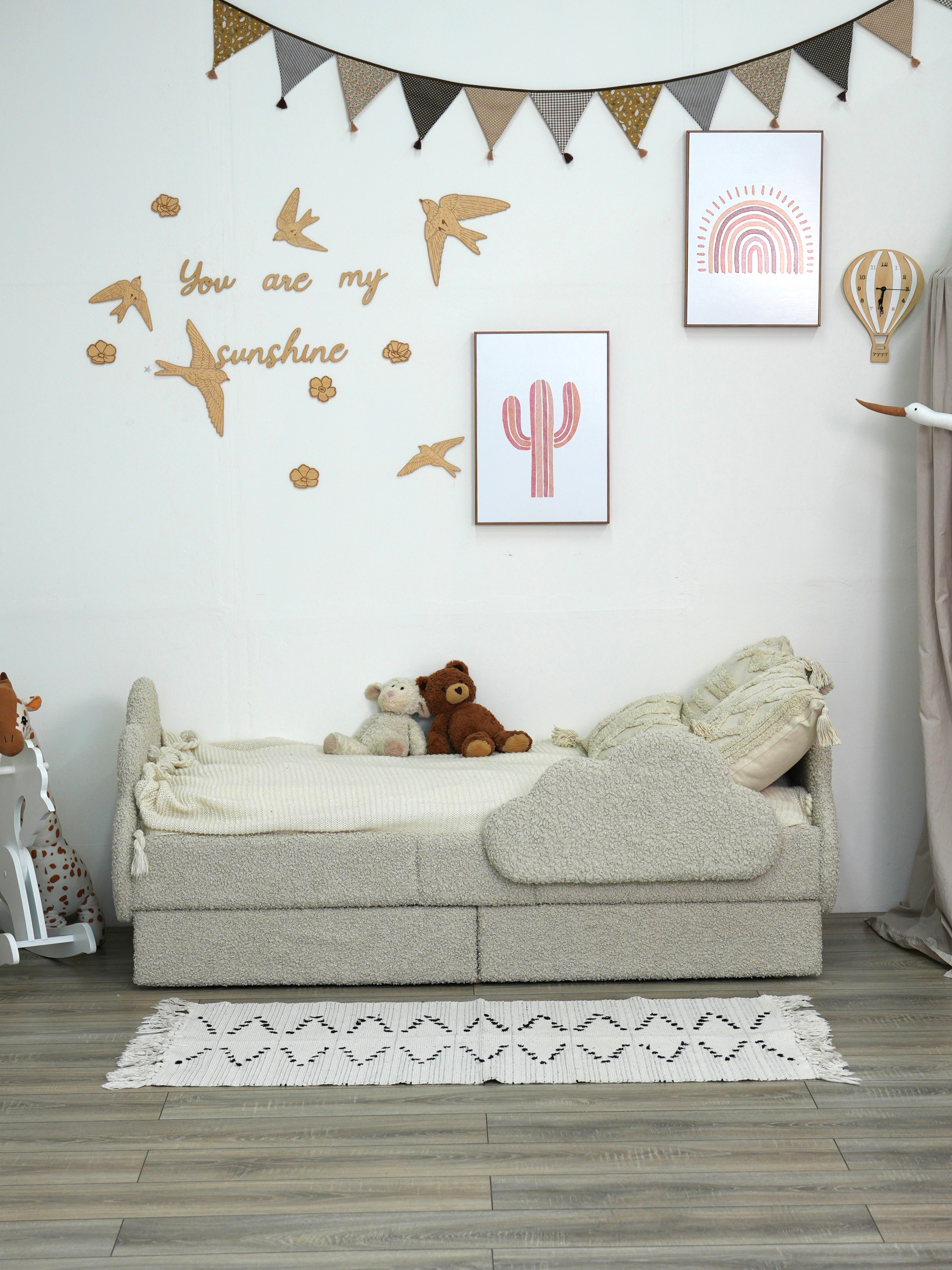 Детская кровать Облако,Премиум Букле 160х80 - фото 8