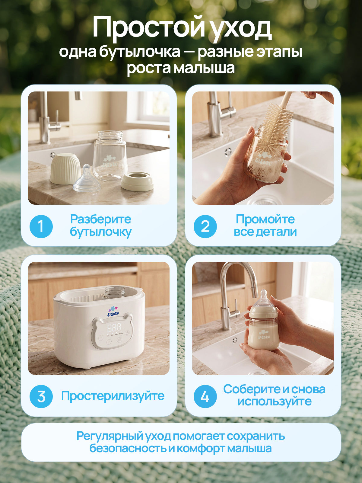 Бутылочка SISBRO 180 мл - фото 6