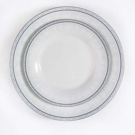 Сервиз столовый 6 персон Zarin Porcelain Industries Shahrzad White Rose 35 предметов