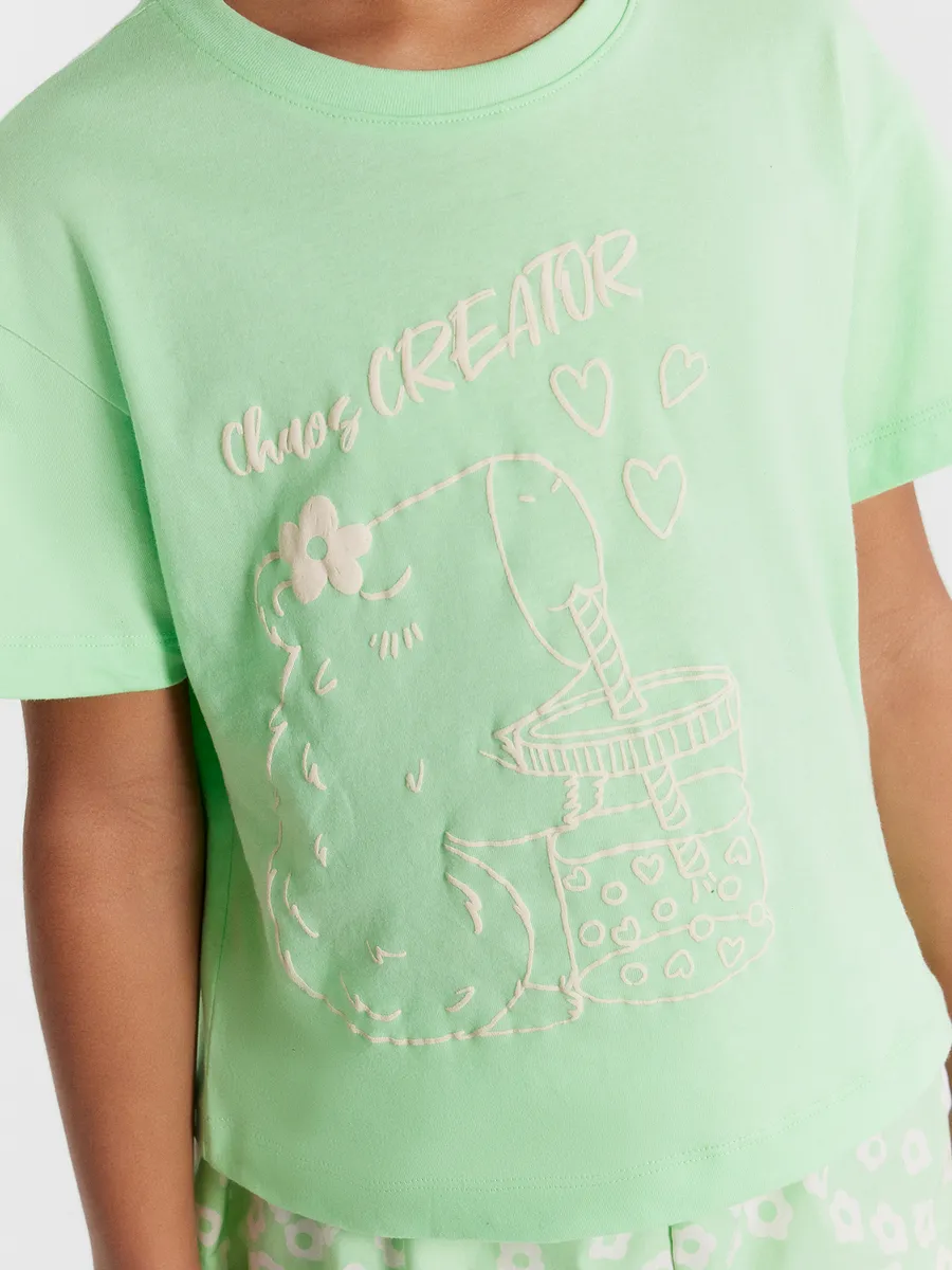 Комплект Mark Formelle (Марк Формэль) 567748/яблочный +цветы на яблочном - фото 6