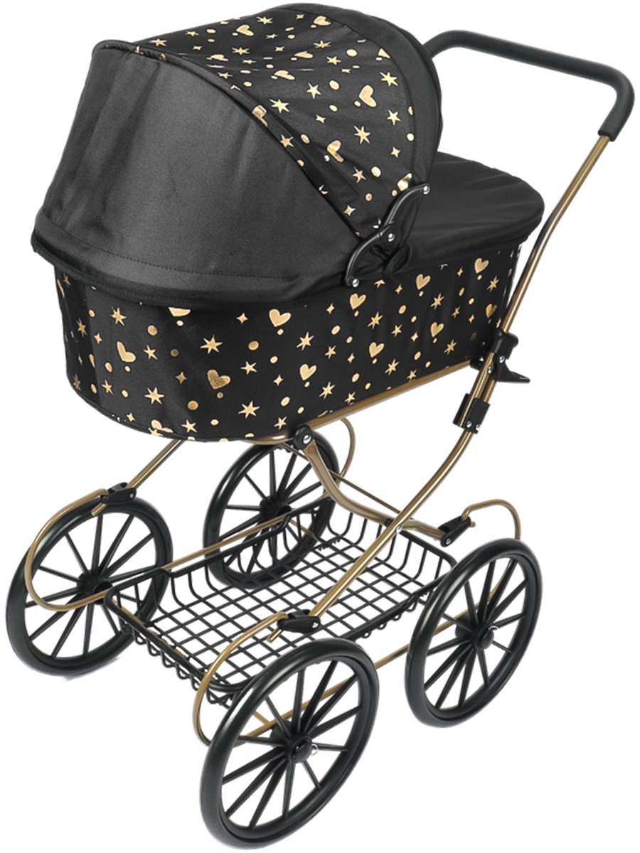 Коляска-люлька для кукол Рыжий кот 9673-GN - фото 2