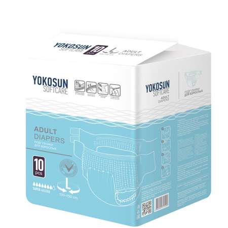 Подгузники YokoSun L 10 шт.