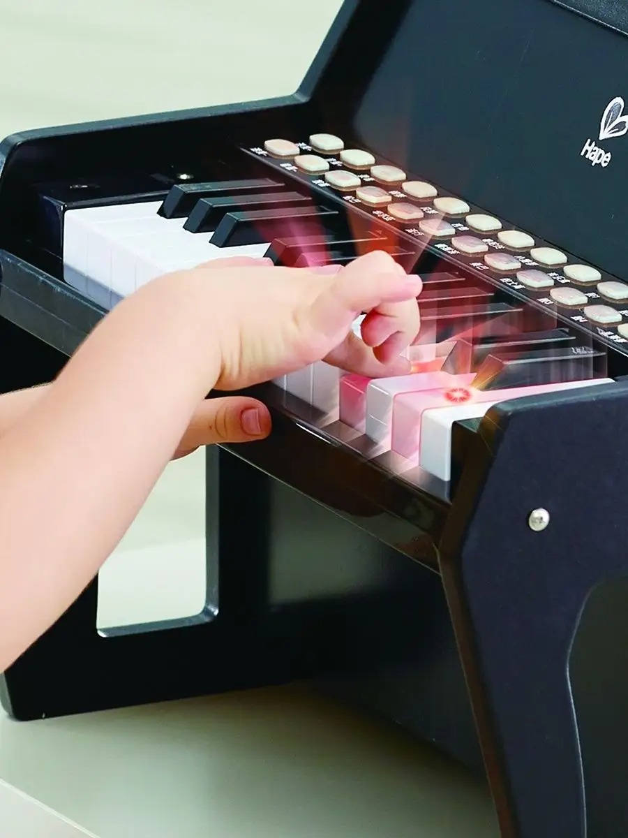 Игрушка музыкальная Hape Пианино черное детское пианино - фото 5