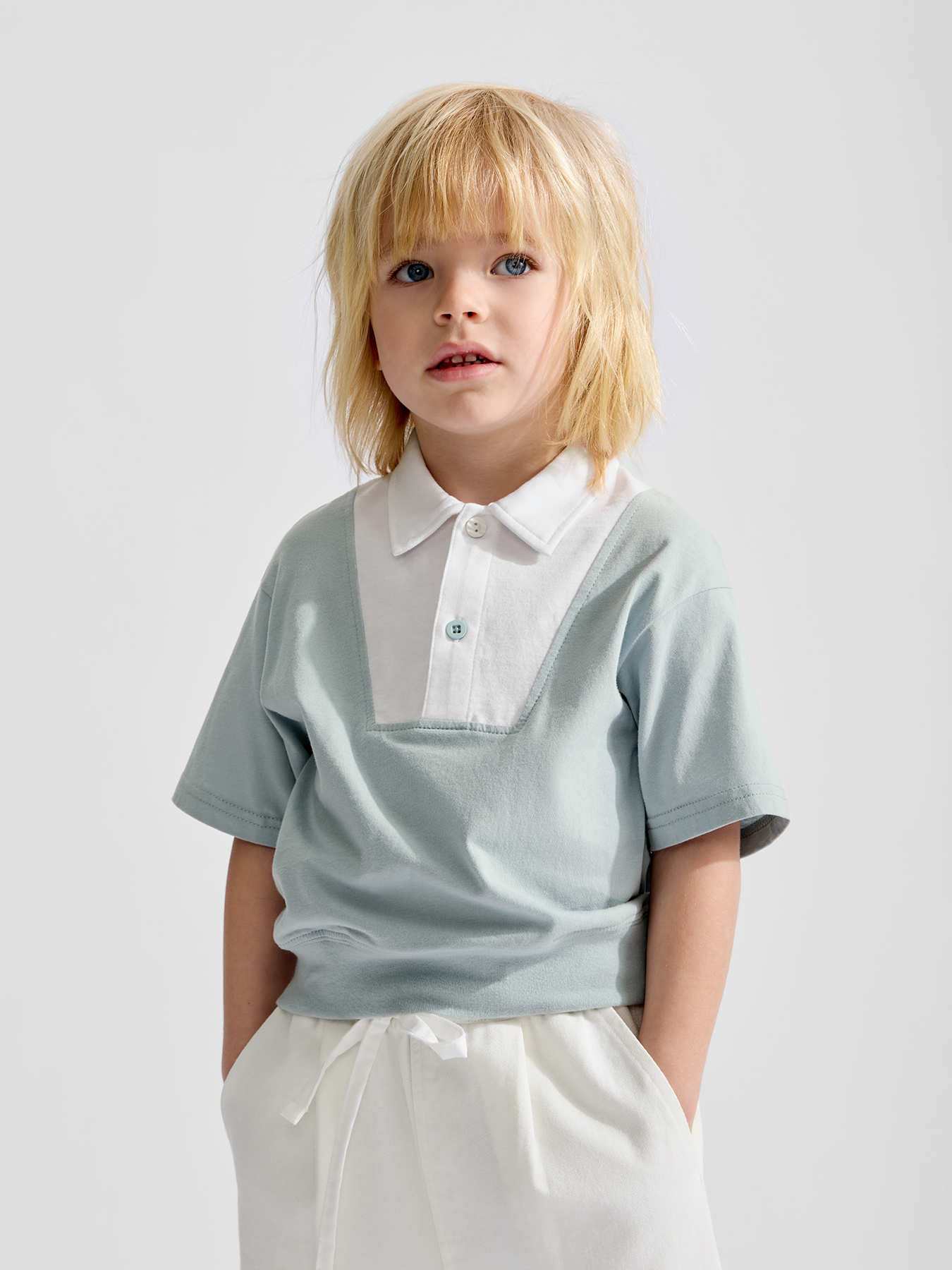 Поло Happy Baby 88720-1_light-blue - фото 1