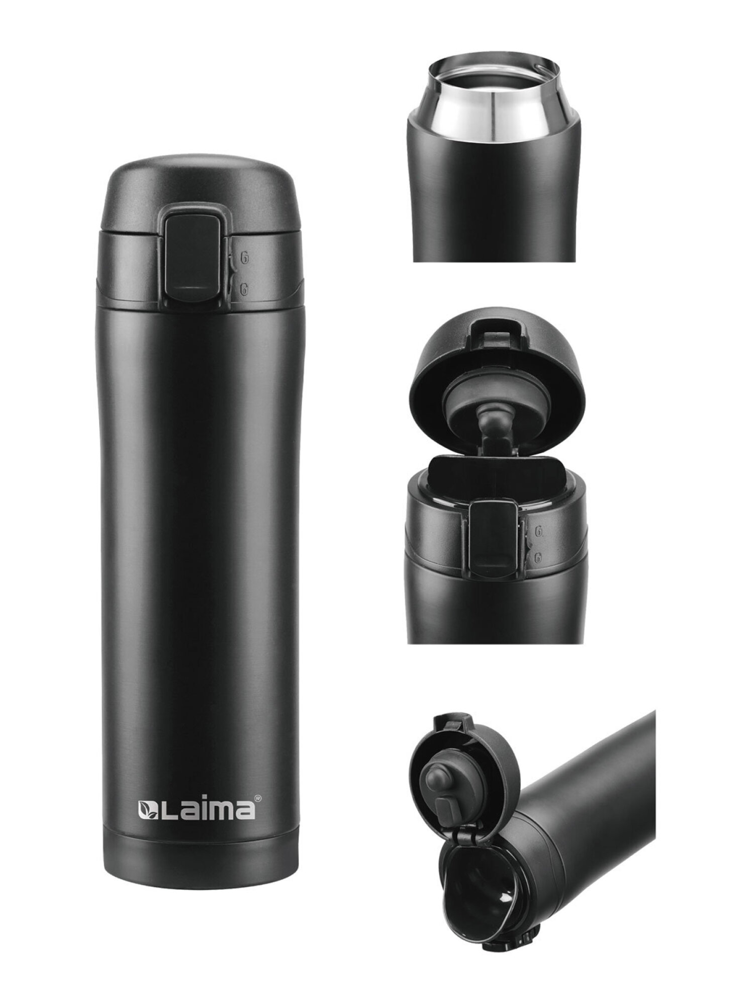 Термокружка Лайма с двойной стенкой из нержавеющей стали - фото 8