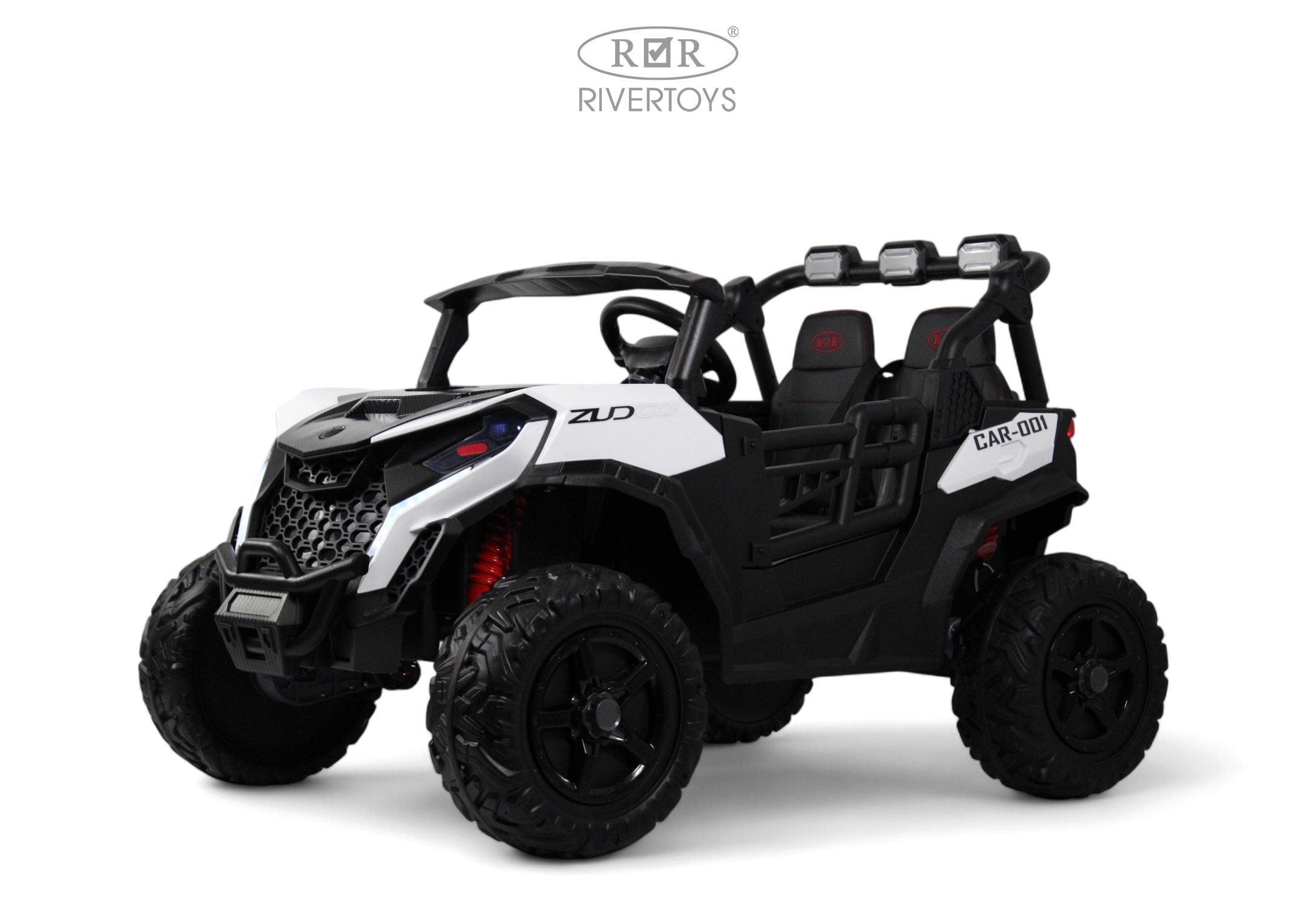 Электромобиль RIVERTOYS K555KK-BUGGY-WHITE С пультом ДУ - фото 4