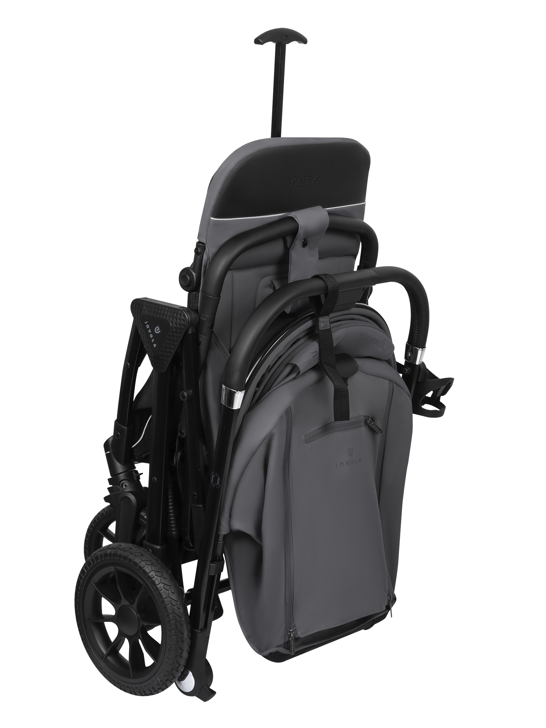 Коляска прогулочная JOVOLA Magma Plus темно-серый - фото 42