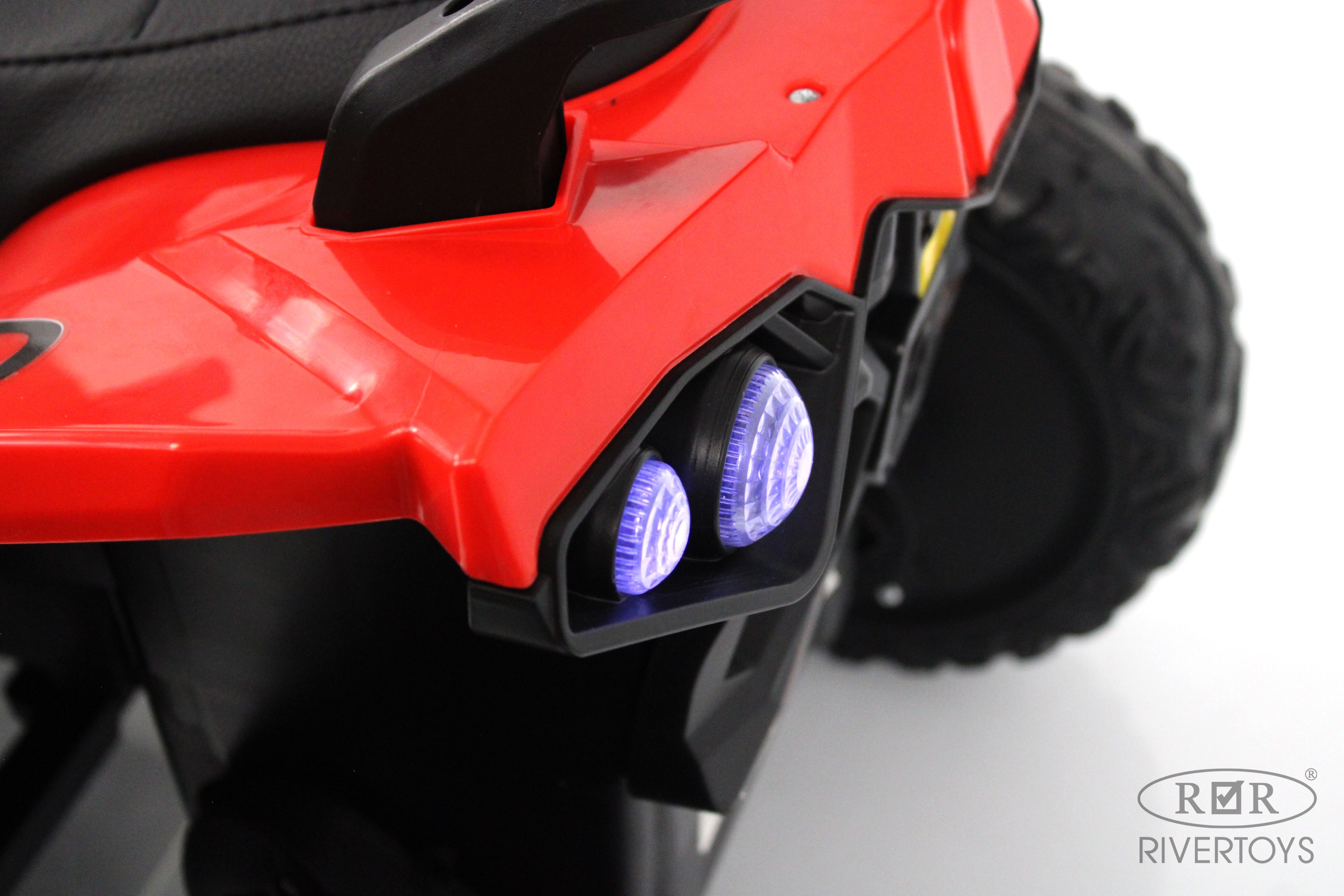 Электромобиль RIVERTOYS М202БХ-RED С пультом ДУ - фото 7