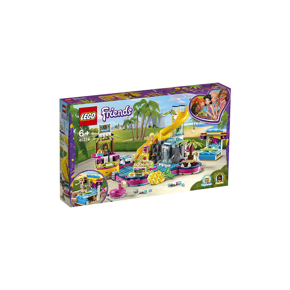 Конструктор LEGO Friends Вечеринка Андреа у бассейна 908 дет. - фото 3