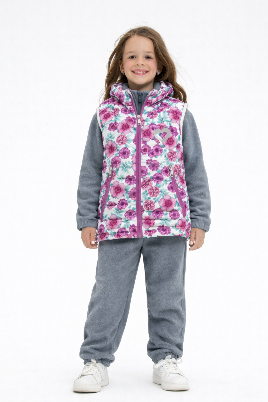 Жилет ILVES ILV-A-193/4_розовый (цветы) - фото 1