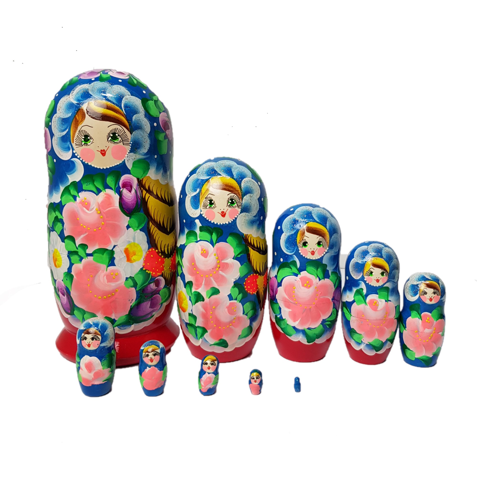 Матрешка Нескучные игры 10 в 1 расписная большая - фото 2