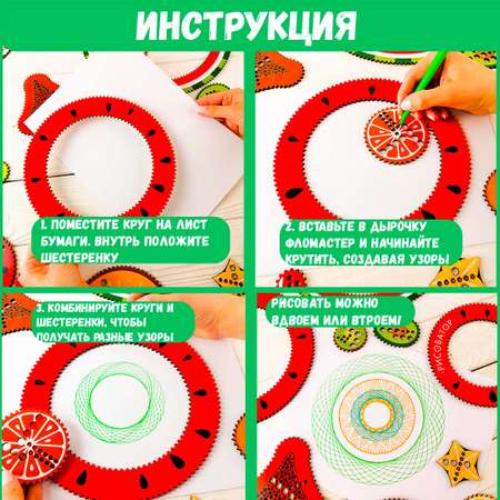 Спирограф Совушкина лавка Фрукты