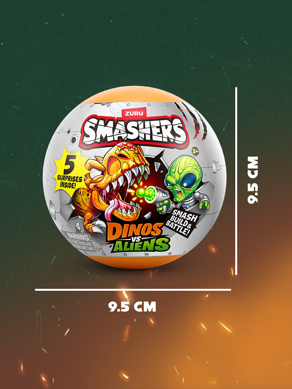 Сборная модель Zuru Smashers Дино против пришельцев в ассортименте 74155GQ6-S001 - фото 3