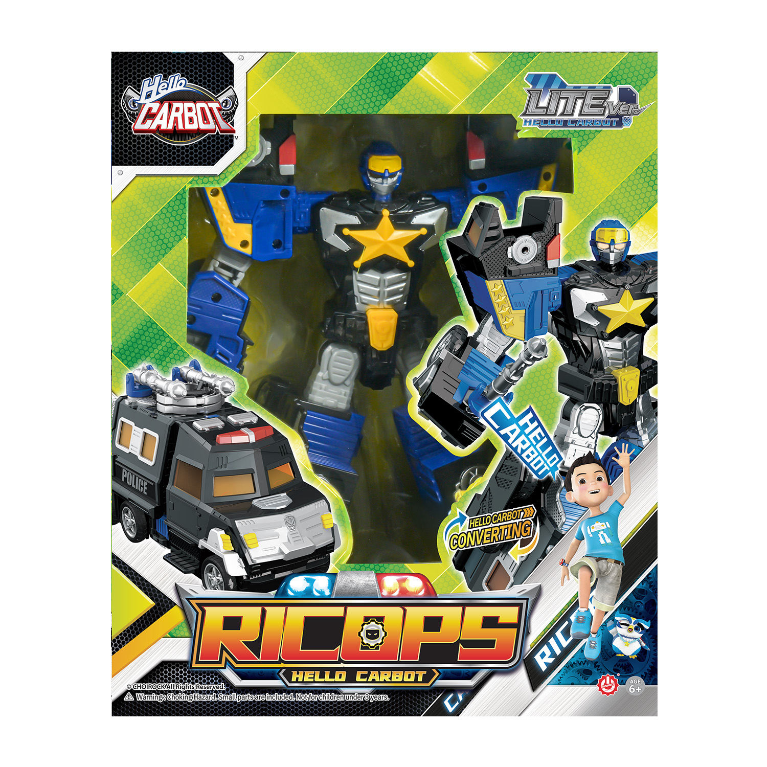 Игровой набор Hello Carbot Трансформер Ricops 23см S7 - фото 1