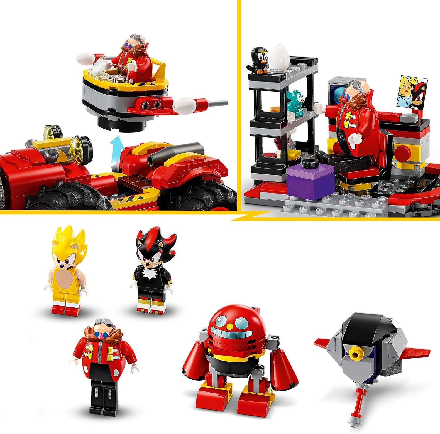 Конструктор LEGO Sonic the Hedgehog Соник и Эгг Дрилстер 590 дет. - фото 6