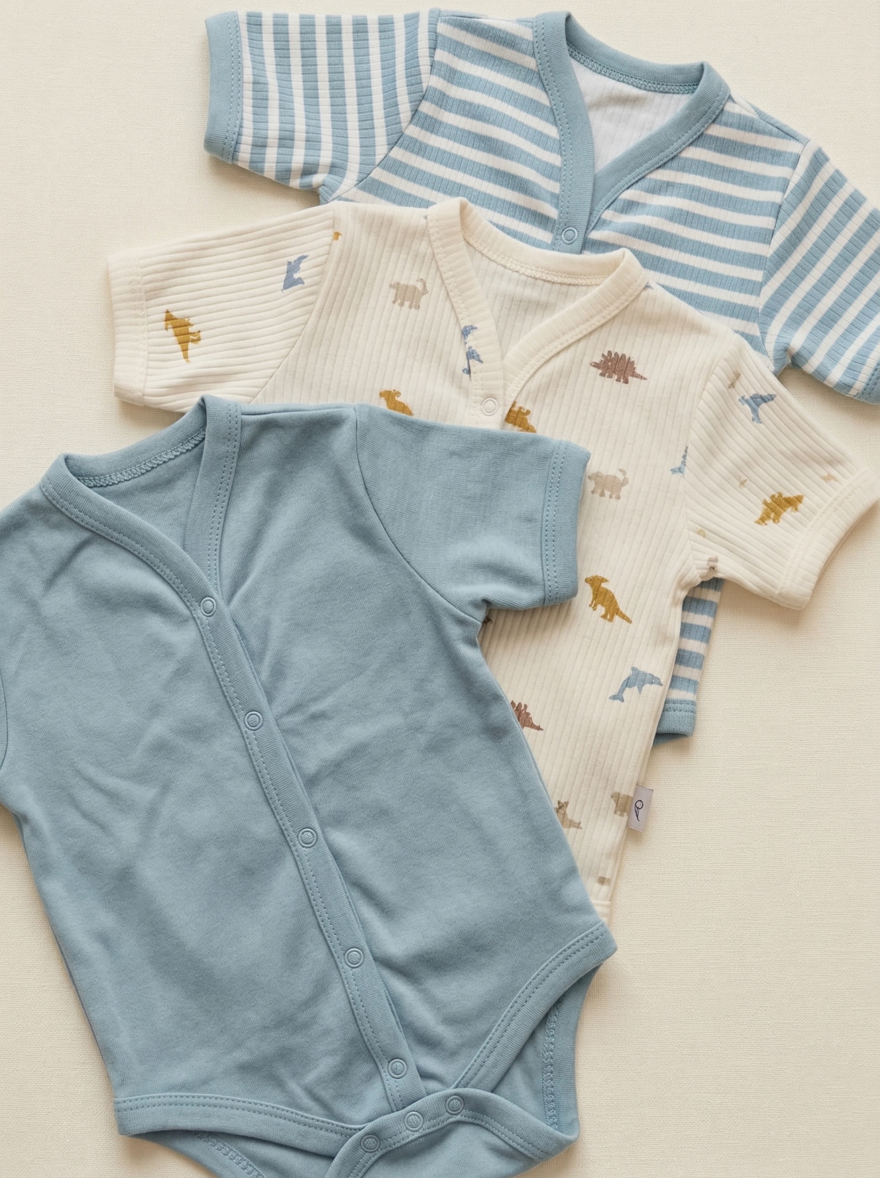 Боди 3 шт Супер Пупс нбр/3пр/бд/sk23/полоска/дино - фото 2