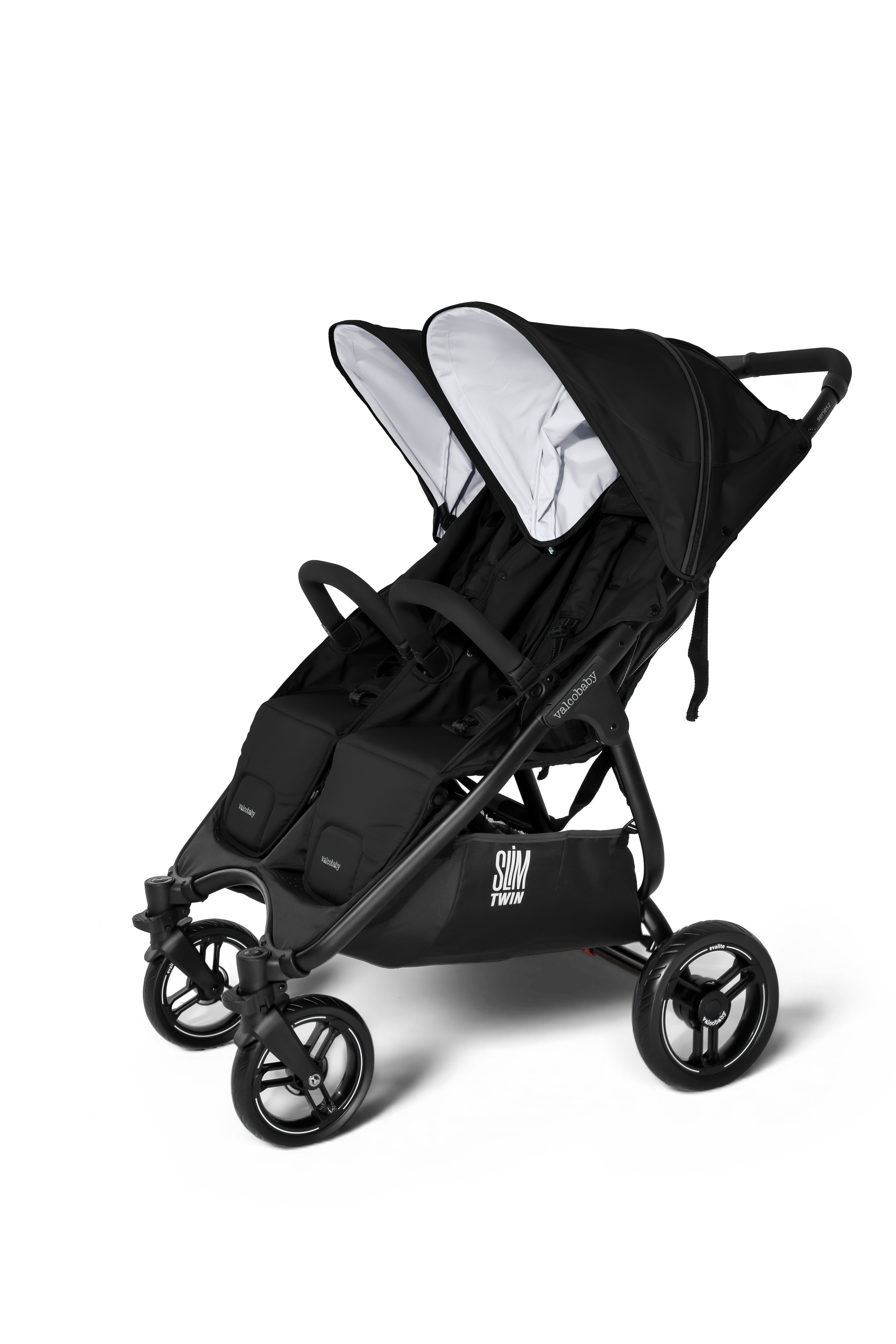 Коляска прогулочная для двойни Valco baby черный - фото 10