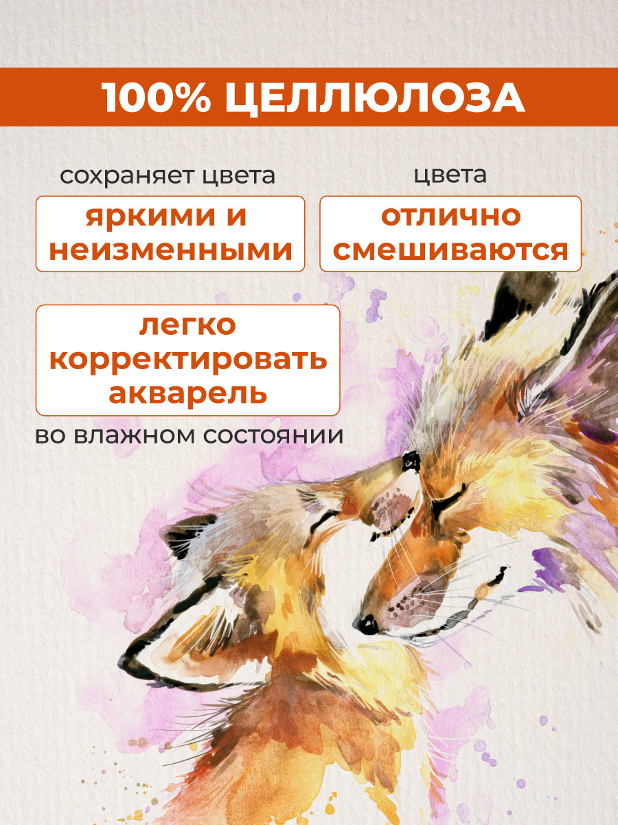 Художественная бумага Малевичъ для акварели 20 лист. - фото 5